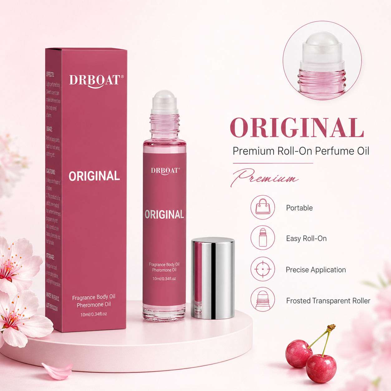 On Perfume & Fragrance Kota Bogor - Kadınlar için Roll-On Parfüm Yağı, Kiraz