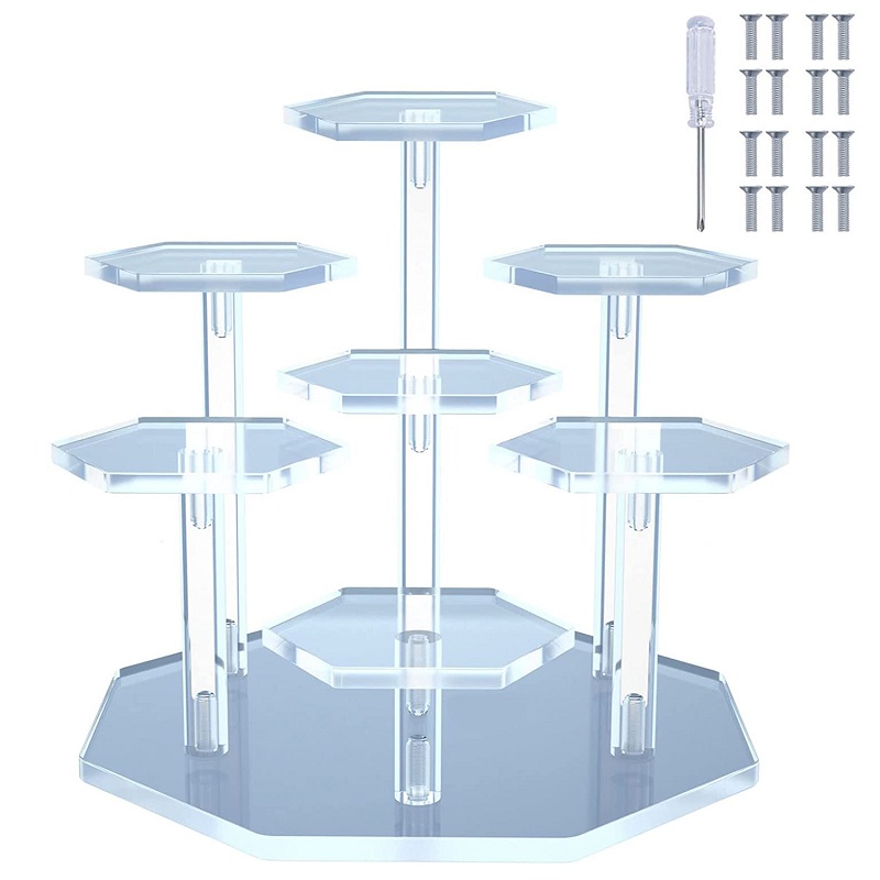 Perfume Fragrance Holder - 7-Tier için şeffaf akrilik ekran standı