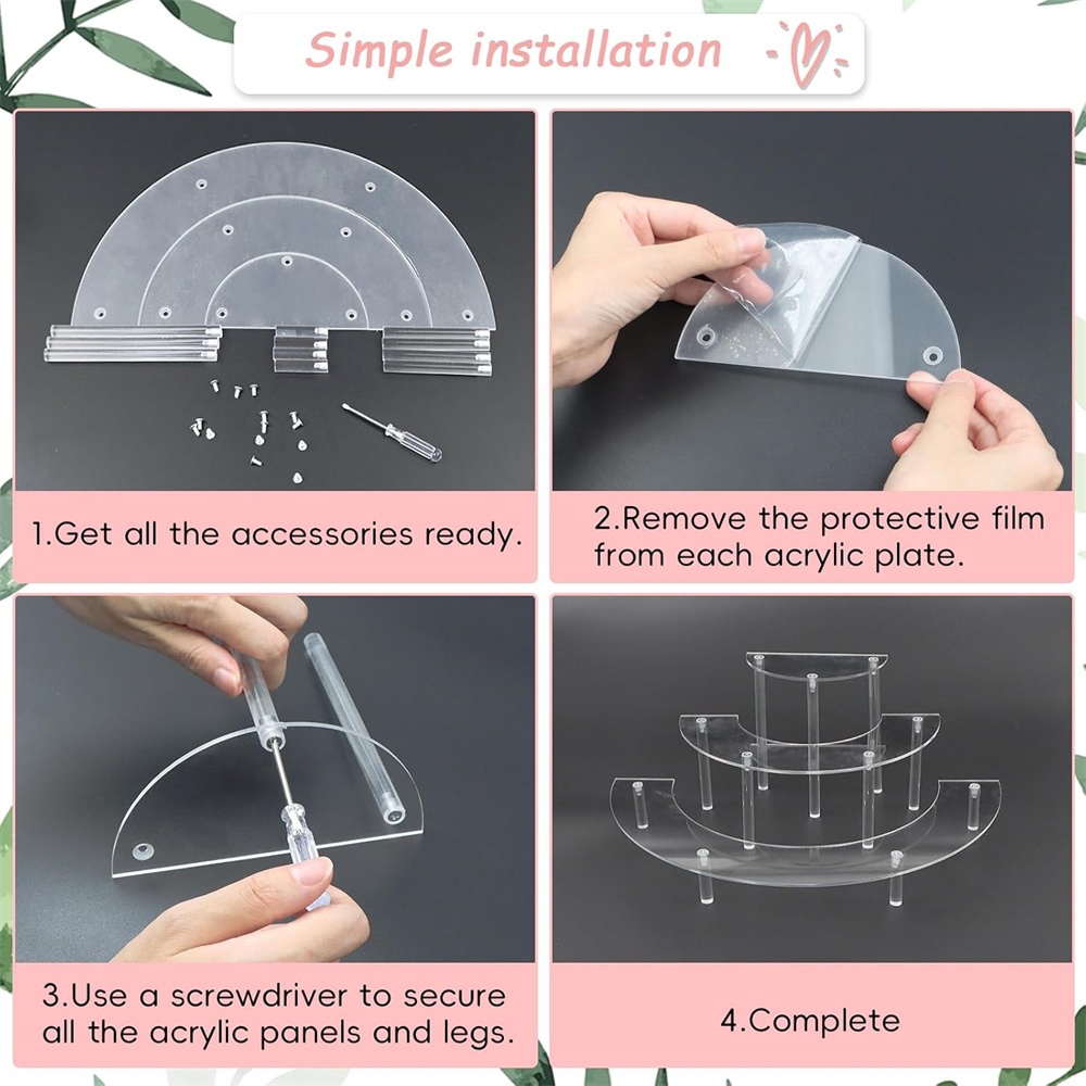 1/2'li Paket Akrilik Sergi Sta - Perfume Fragrance Holder incelemesi ve fiyatı