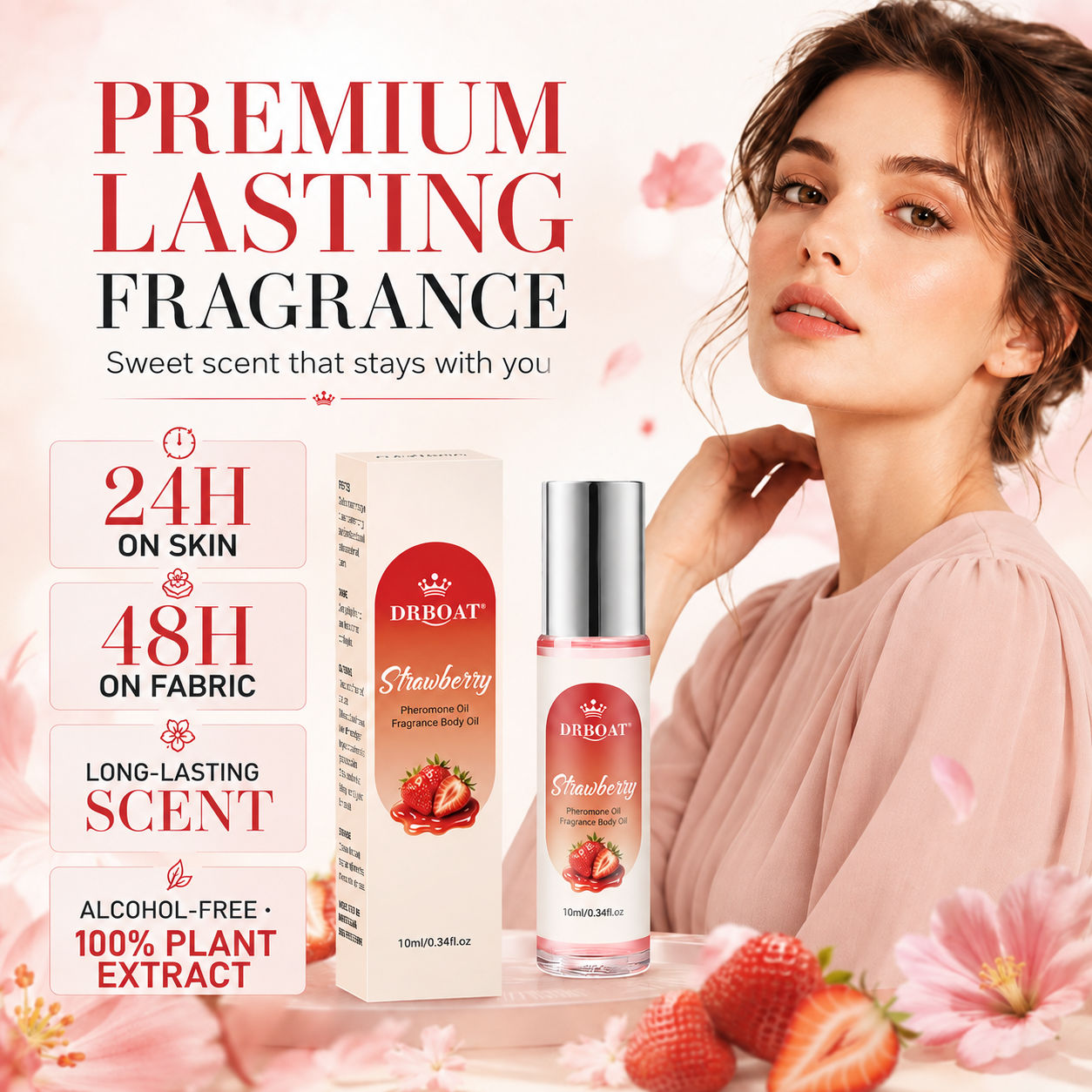 Kadınlar için 10 ml Çilek Koku - On Perfume & Fragrance Kota Bogor incelemesi ve fiyatı